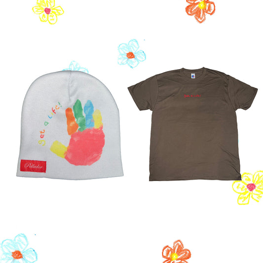 Pellador X 'Get a Life!' Beanie + 'Get a Life!' T-shirt